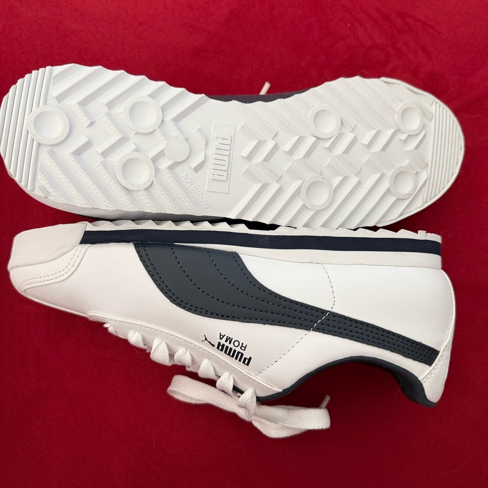 NWOT Puma Roma Basic 'White' 353572-12 men’s sneakers, size 8 - Picture 4 of 11
